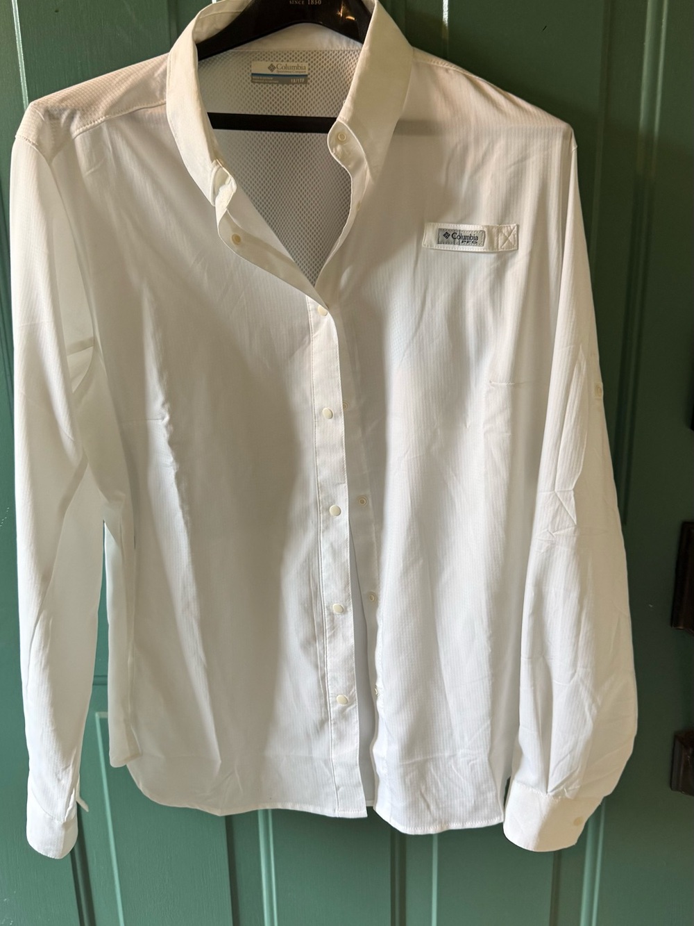 Columbia White Mesh Performance Layer